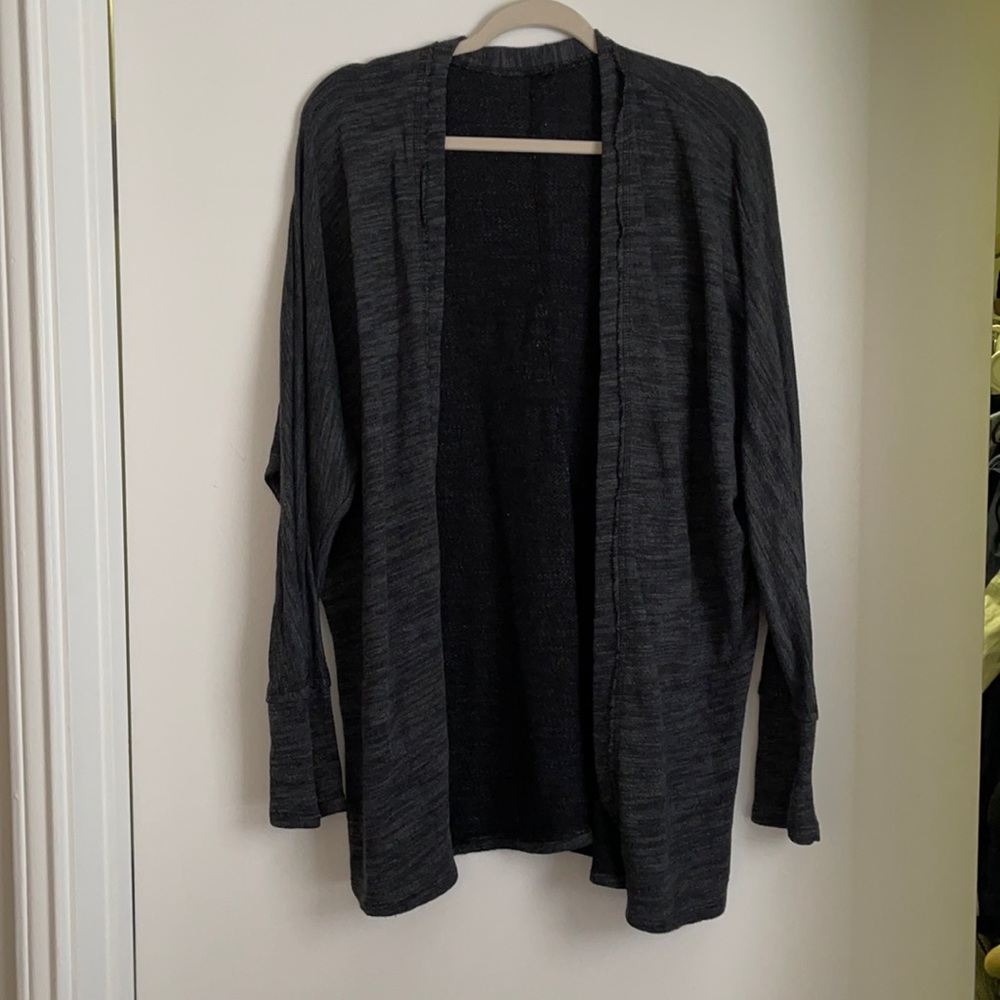 Gray cardigan